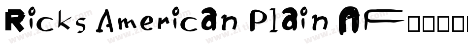 Ricks American Plain NF字体转换
